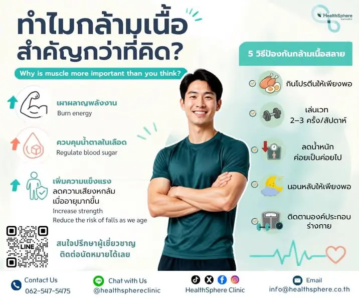 ทำไมกล้ามเนื้อจึงสำคัญต่อสุขภาพมากกว่าที่คิด?